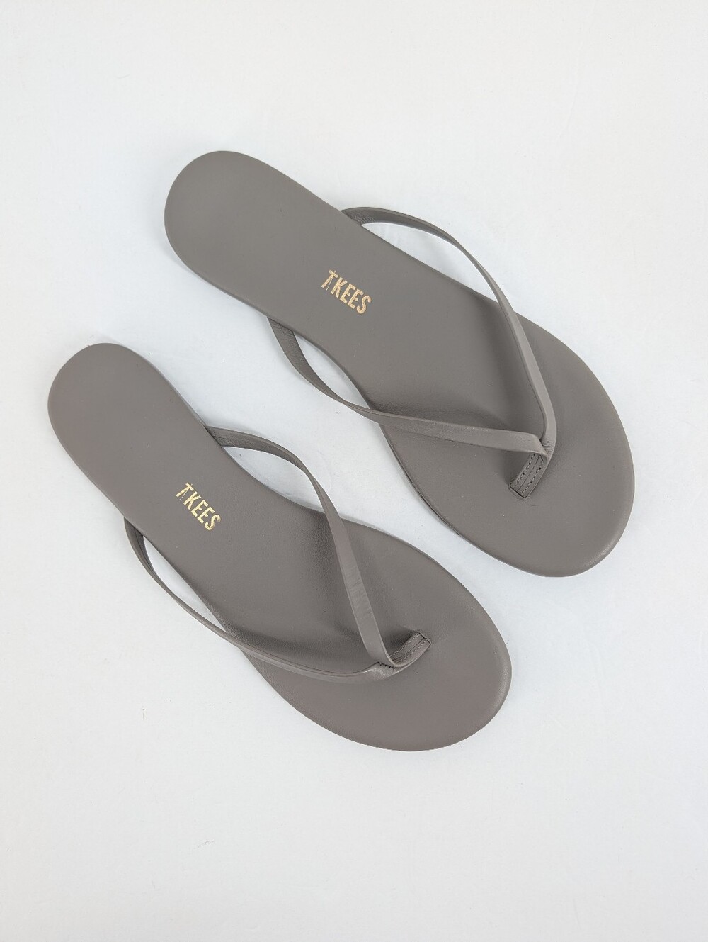 NWOT TKEES Slim Strap Liner Sandals in Biscuit Taupe Size 8 /39 Minimalist